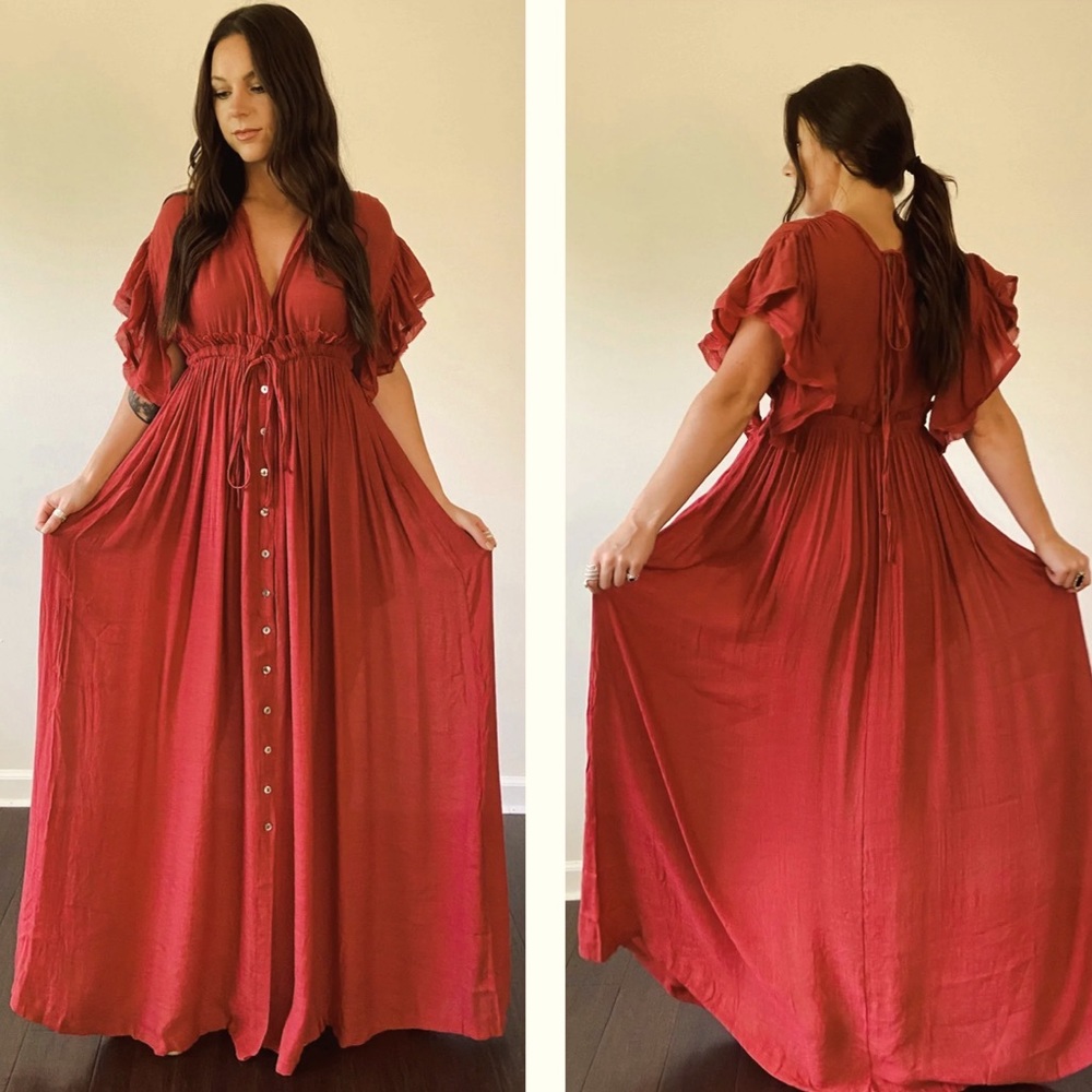 Boho Maxi Dress Beach Cover NEW - Picture 10 of 10
